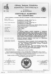 Certyfikat tamy wentylacyjnej typu T-350